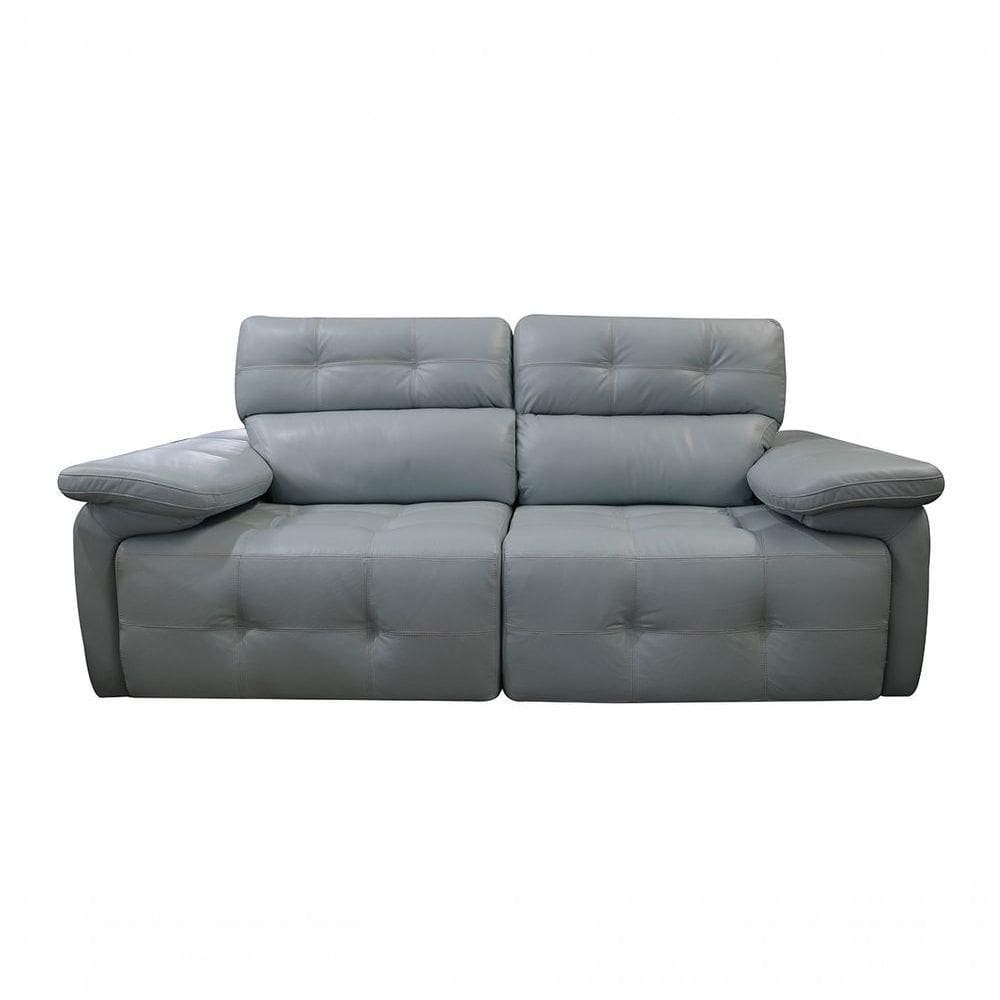 Sofá Retrátil E Reclinável De Couro Queen 2,20 M Aqua - Mempra Design