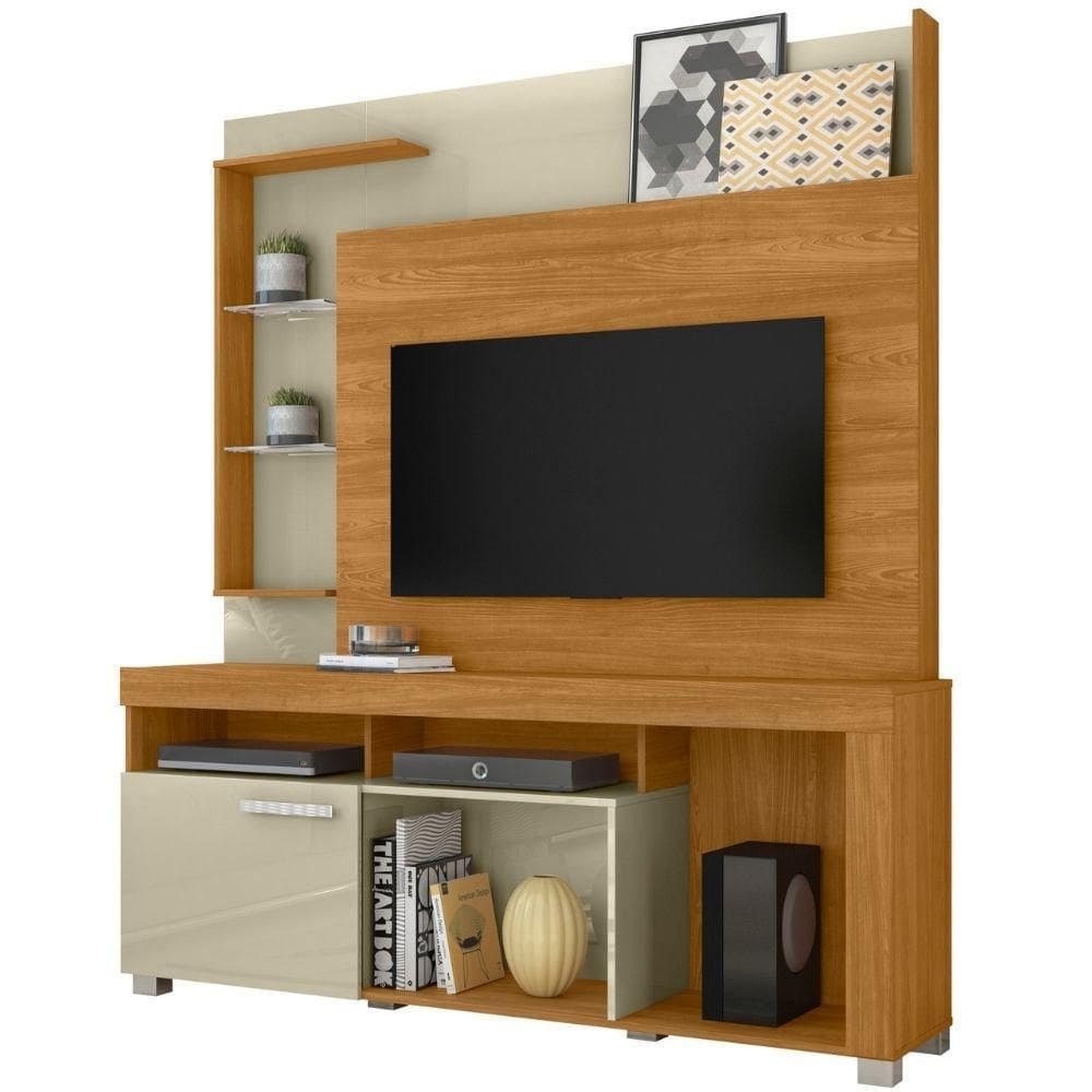Estante Home Para 50 Polegadas ícaro Cumaru Opala Madetec