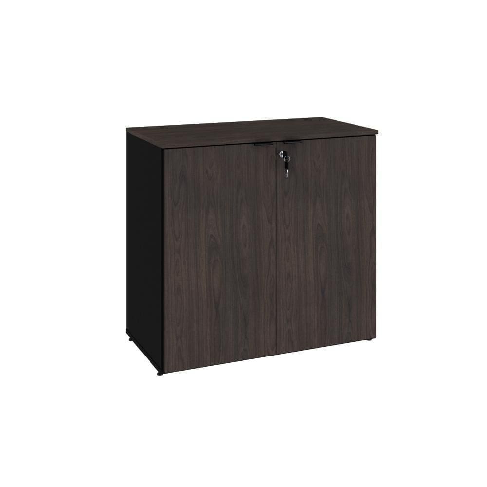 Armário Baixo Com 02 Portas 75x80x42cm Wlab80 Preto Tx Com terracota