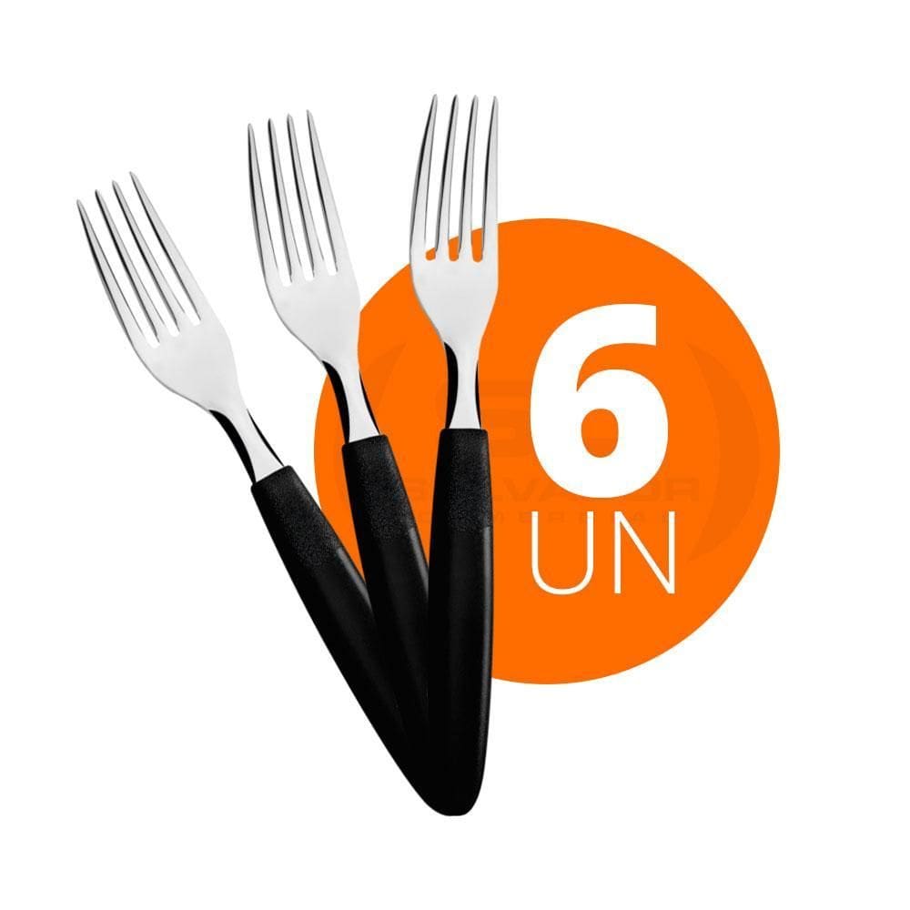 6 Garfos De Mesa Ipanema Lâmina Aço Inox Gptop Tramontina