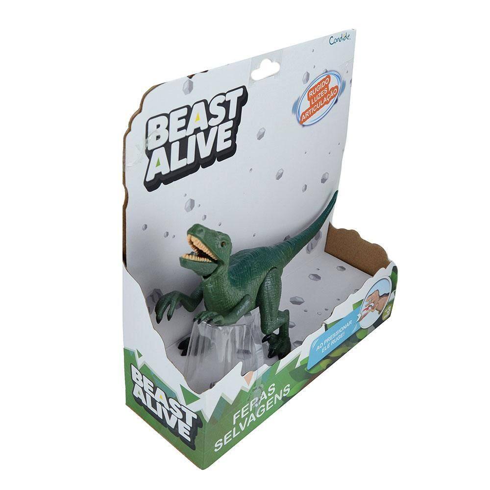 Boneco Velociraptor Feras Selvagens Candide - 1127D