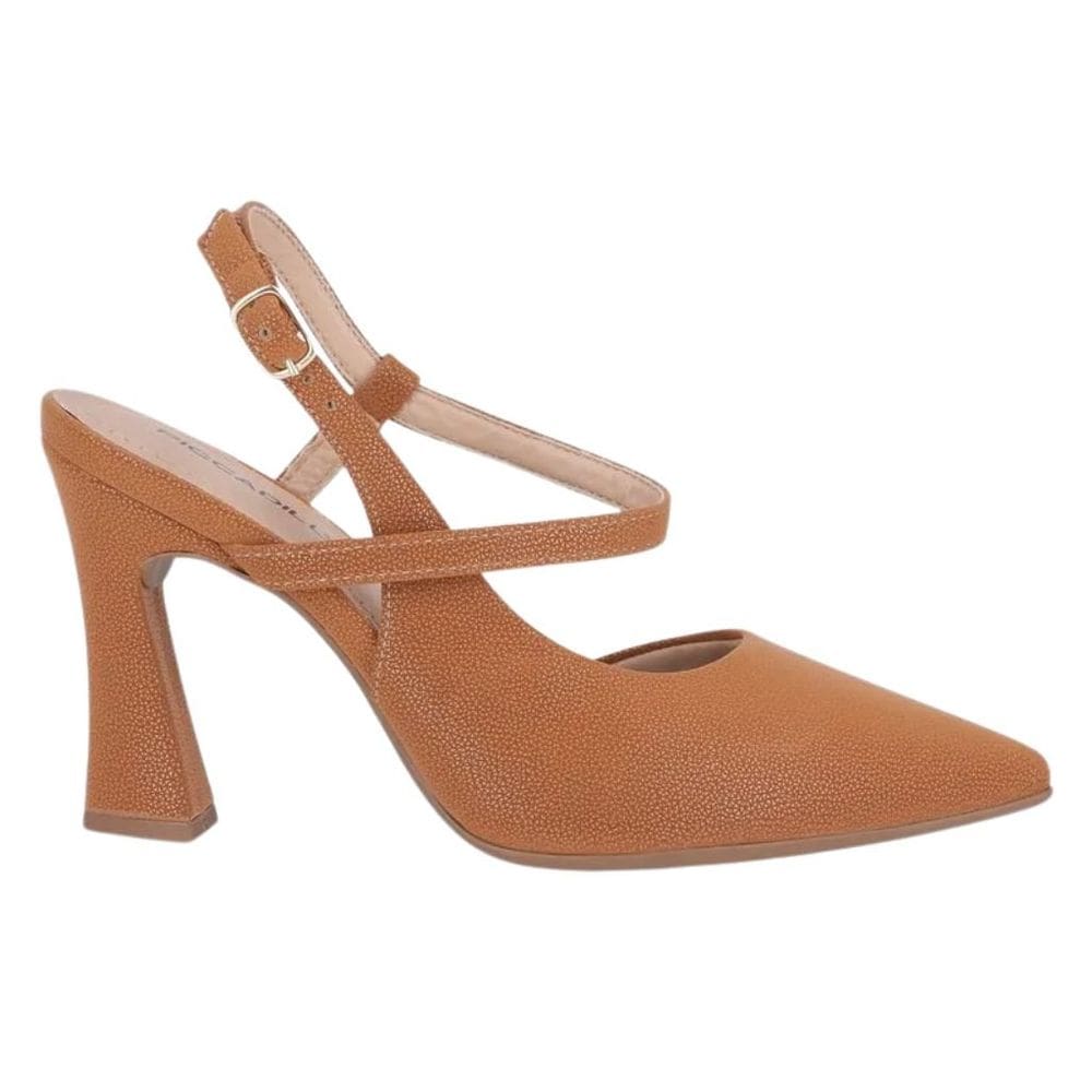 Sapato Piccadilly 749243 Feminino Mascavo saltinho bico fino