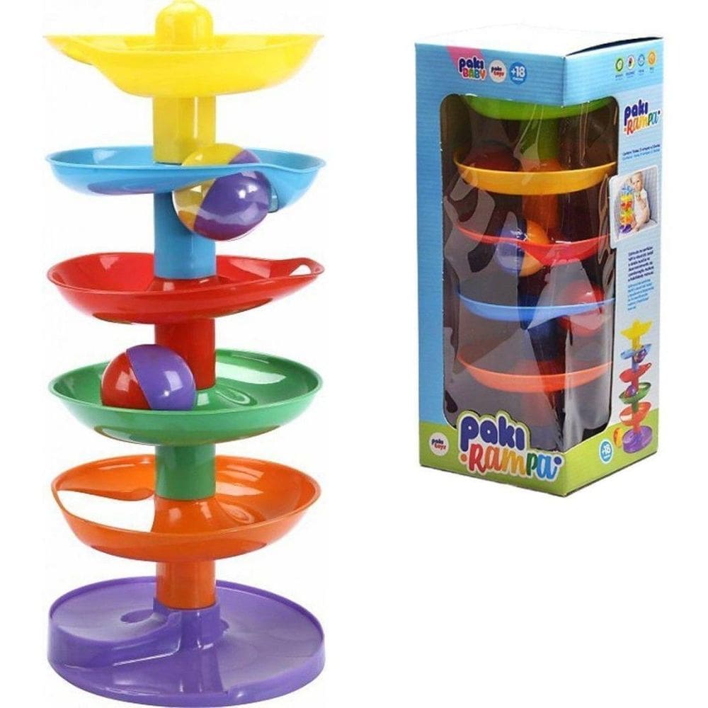 Brinquedo Educativo Paki Rampa Com 3 Bolinhas Paki Toys 282