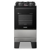 Fogão a Gás Mesa de Vidro Forno 50L Limpa Fácil e Acendimento Automático Esmaltec IDEAL Master Glass T4VFI Cor Inox 4 bocas Bivolt