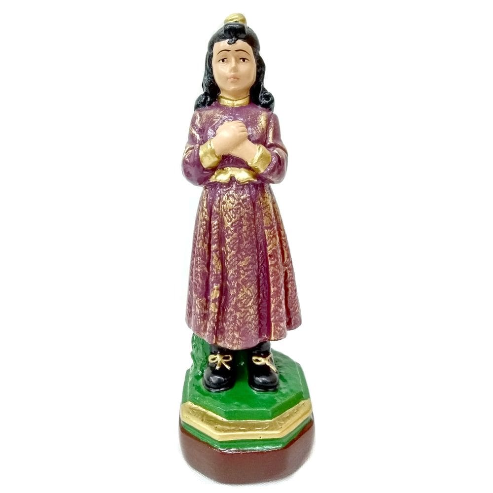 Imagem De Santa Menina Izildinha Gesso 15 Cm