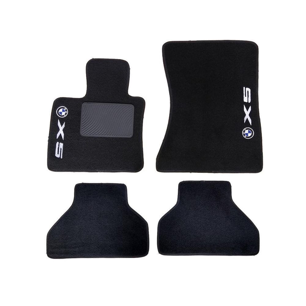 Tapete De Carpete Para Bmw X5 2009 Até 2019 Preto