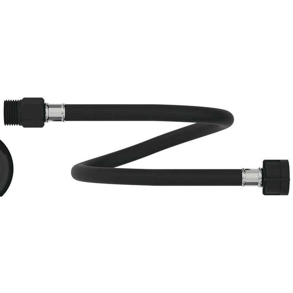 Engate Flexível 60 Cm X 1/2 Pvc Preto Ultra Resistente Censi