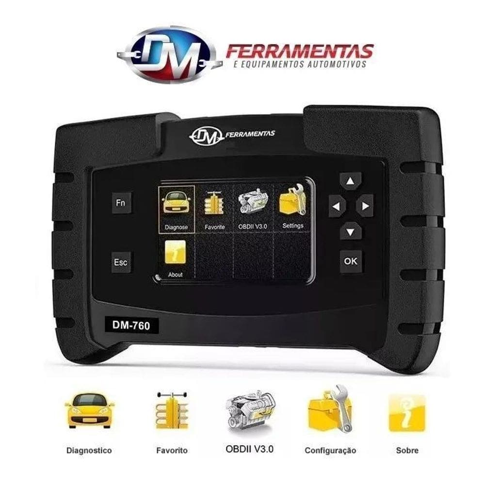 Scanner Automotivo Profissional Dm-760 Ajuste Af