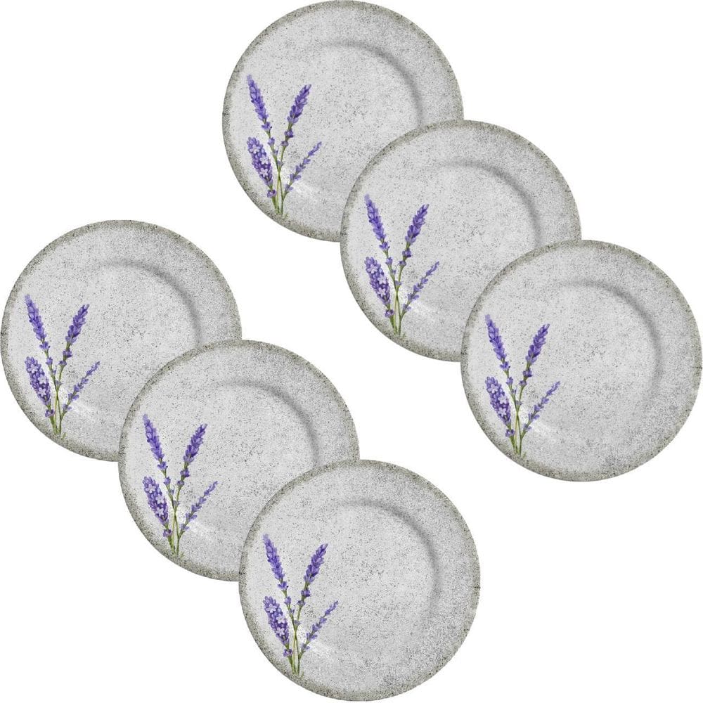 Kit Prato De Sobremesa Alfazema Alleanza 6 Peças