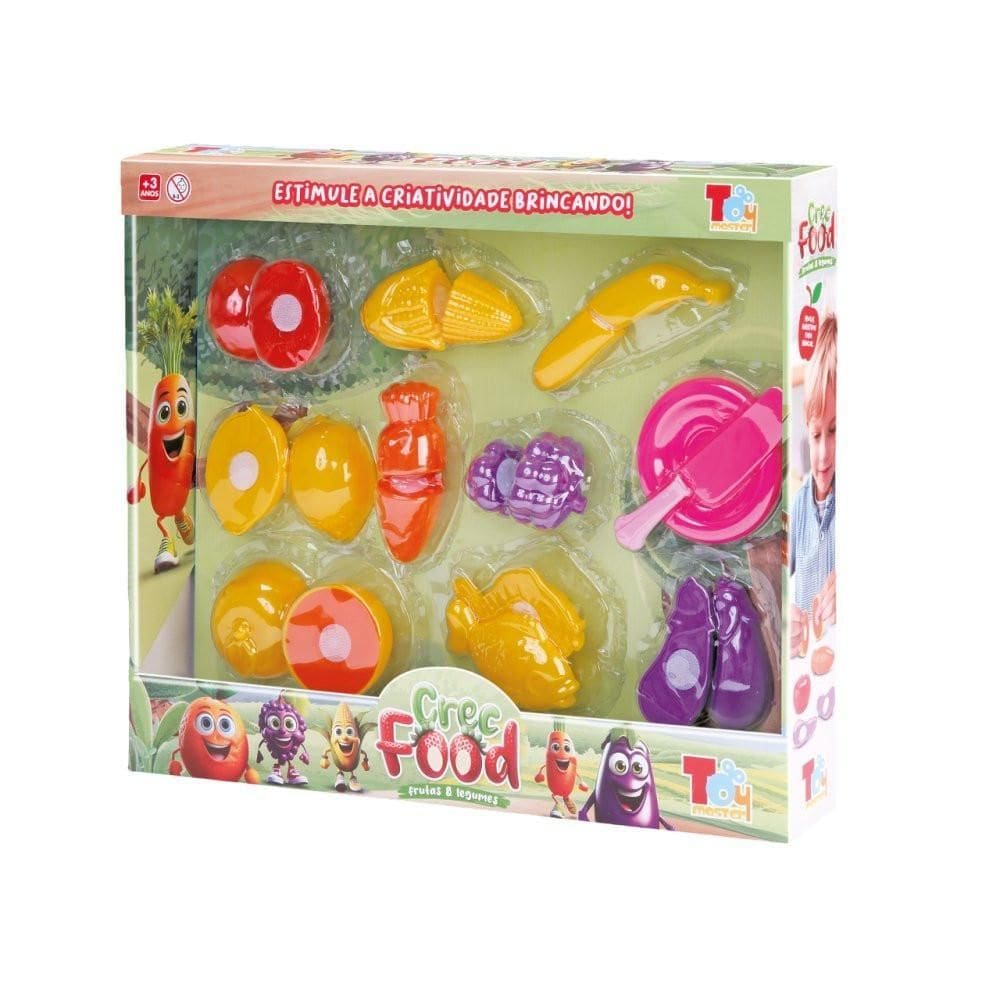 Kit Brinquedo Infantil Frutas E Legumes