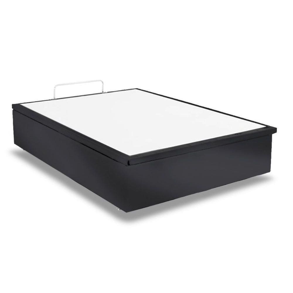 Cama Box Baú Universal King Suede Gray (193x203x35) - Ortobom
