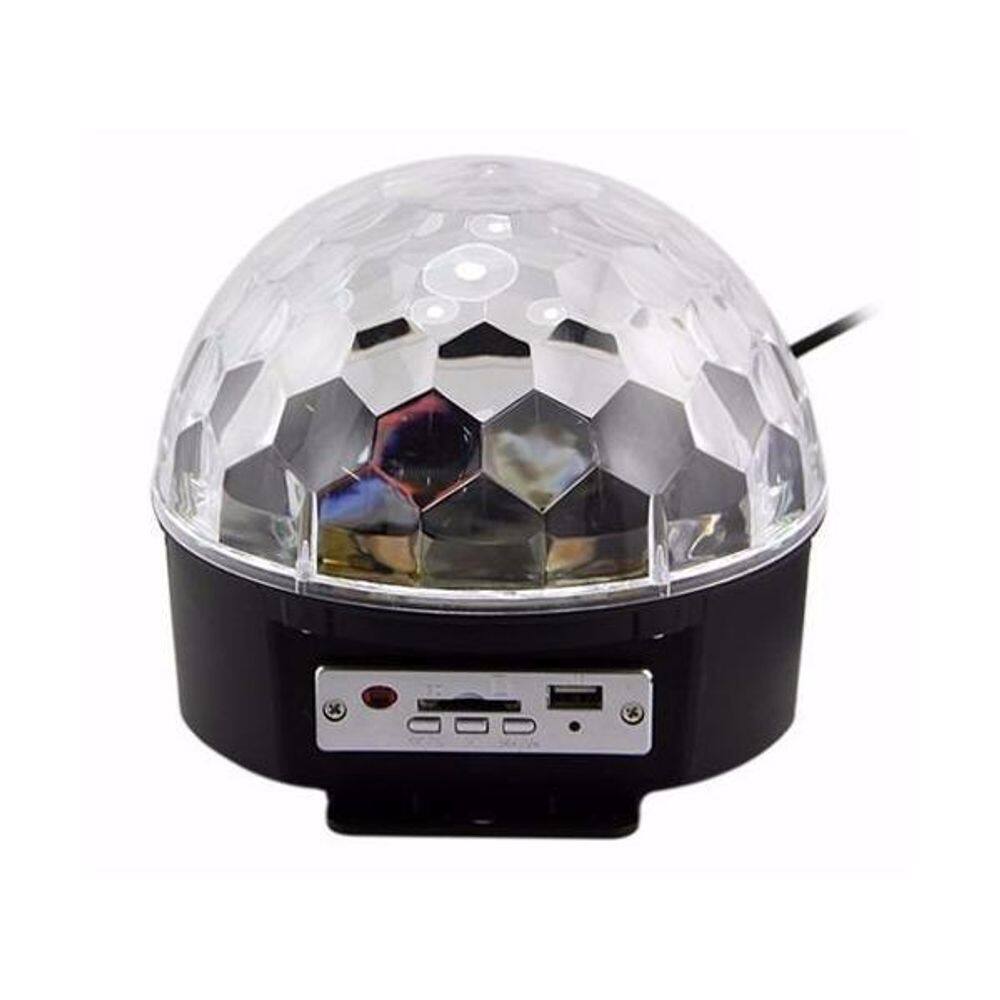 Bola Maluca Led Rgb Música Balada Strobo Festa Rítmico