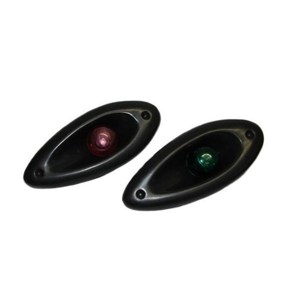 Luz De Proa Olho De Tubarão Preto Em Led Bb/Be