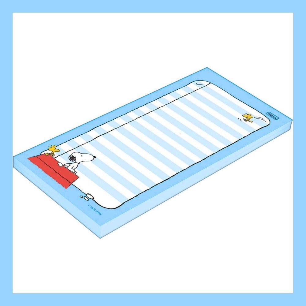Bloco de Notas Tilembrete Snoopy 8,2 cm x 20,9 cm 50 Folhas - Tilibra | Cachorrinho | Retrô | Anotações