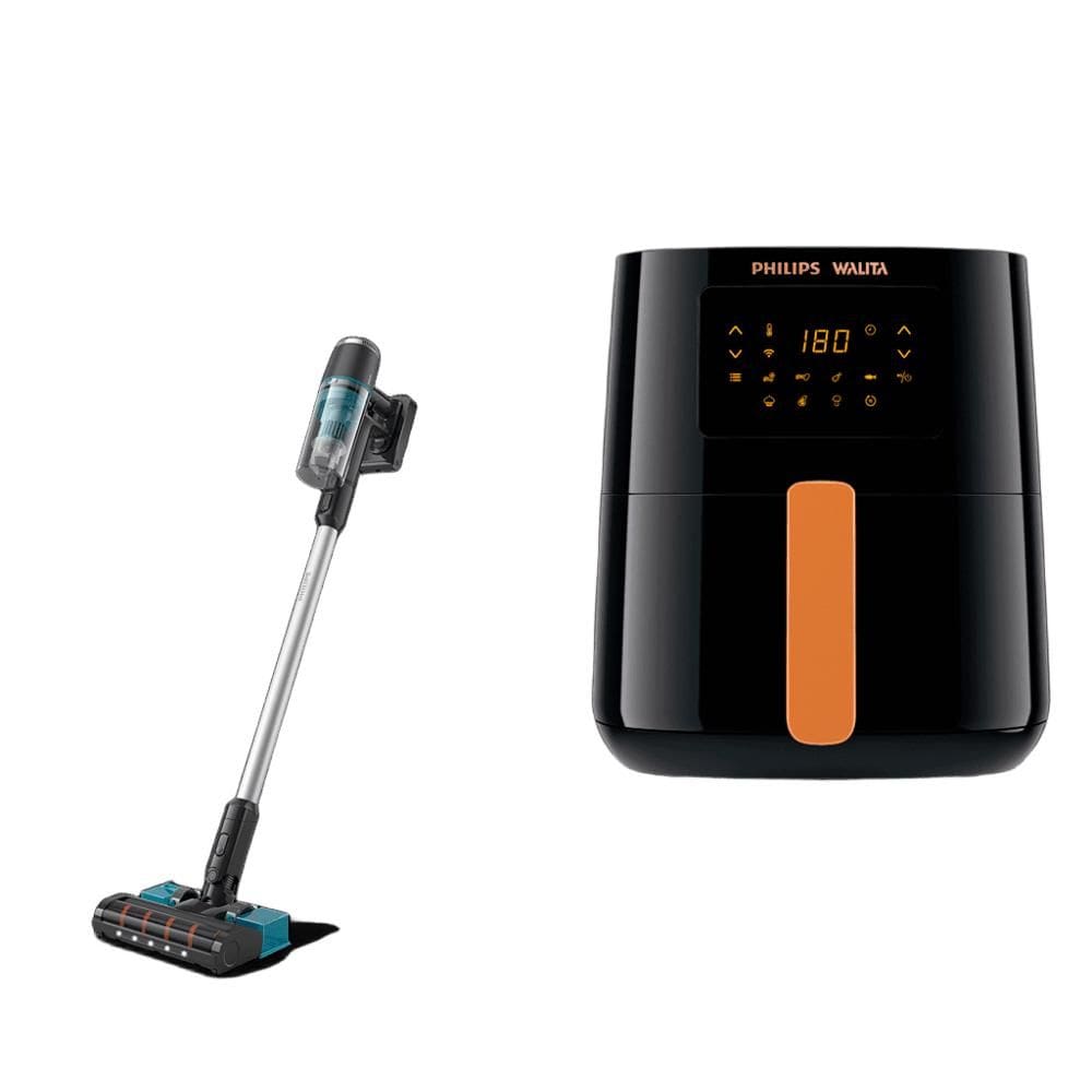 Aspirador Vertical Aqua + Airfryer Wi-Fi Série 5000