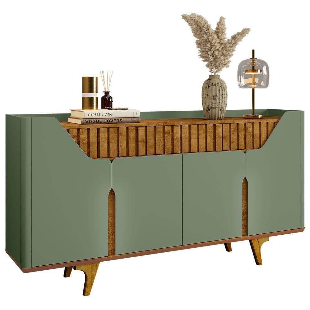 Buffet Aparador Sala De Estar 180cm Zayn Pistache-naturalle B02 - Mpozenato
