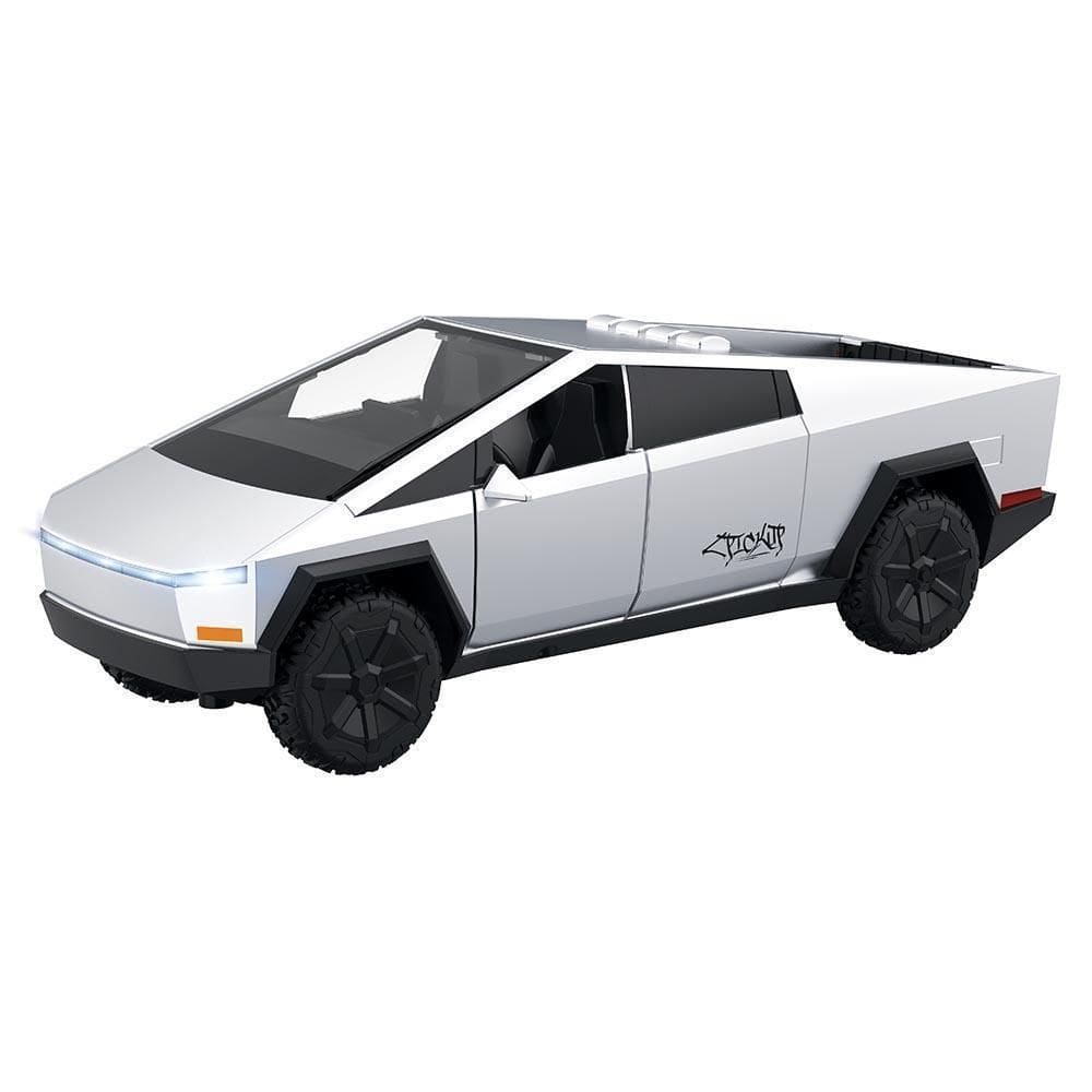 Carrinho Tesla Cybertruck Com Fricção Luz E Som - Shiny Toys