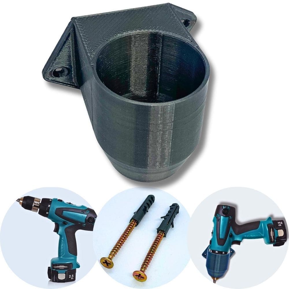 Suporte De Parede Gftech Para Parafusadeira Cor Preto
