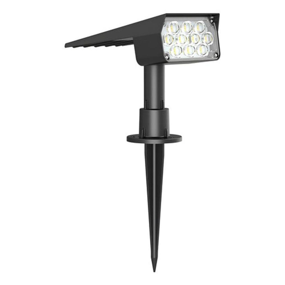 Espeto Spot Solar Preto 200Lm Luz Amarela E Verde Inspire
