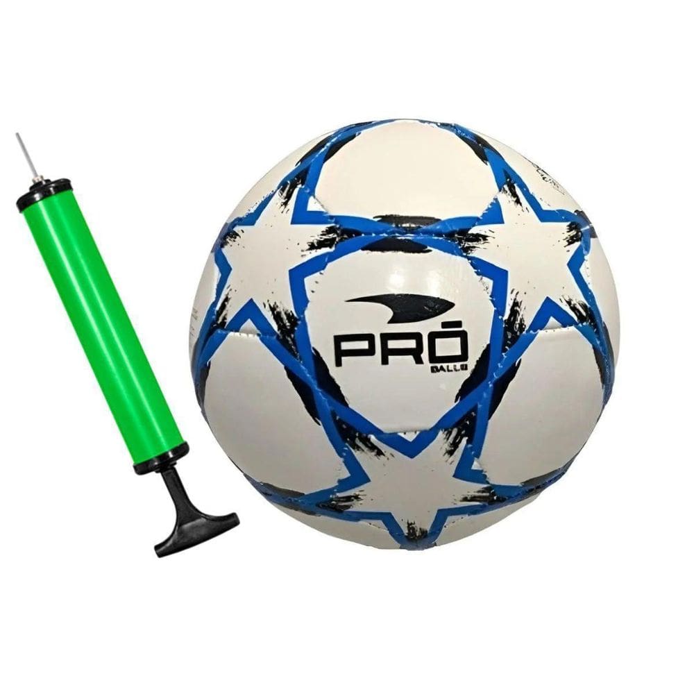 Bola De Futebol Pró Balls + Bomba De Ar Cores