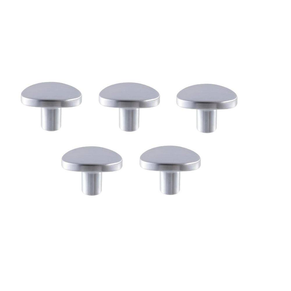 Kit 5 Puxador Beetle Zen Cromado Zp5403.1 Ponto Brilho