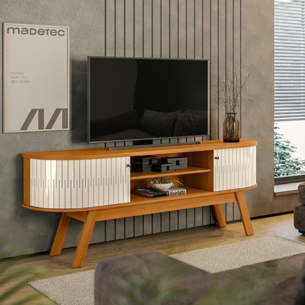 Bancada Valencia Com Tampo Cinamomo/off-white