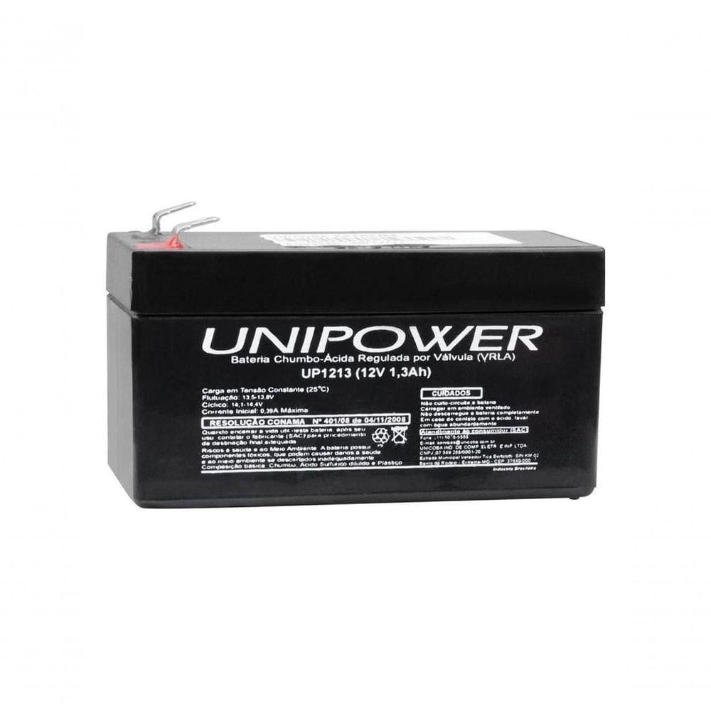 Bateria Unipower Up1213 12v 1.3ah F187 Nao Automotiva
