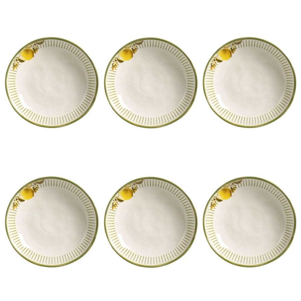 Conjunto de Pratos Fundos 06 Peças Bio Lemon Porto Brasil