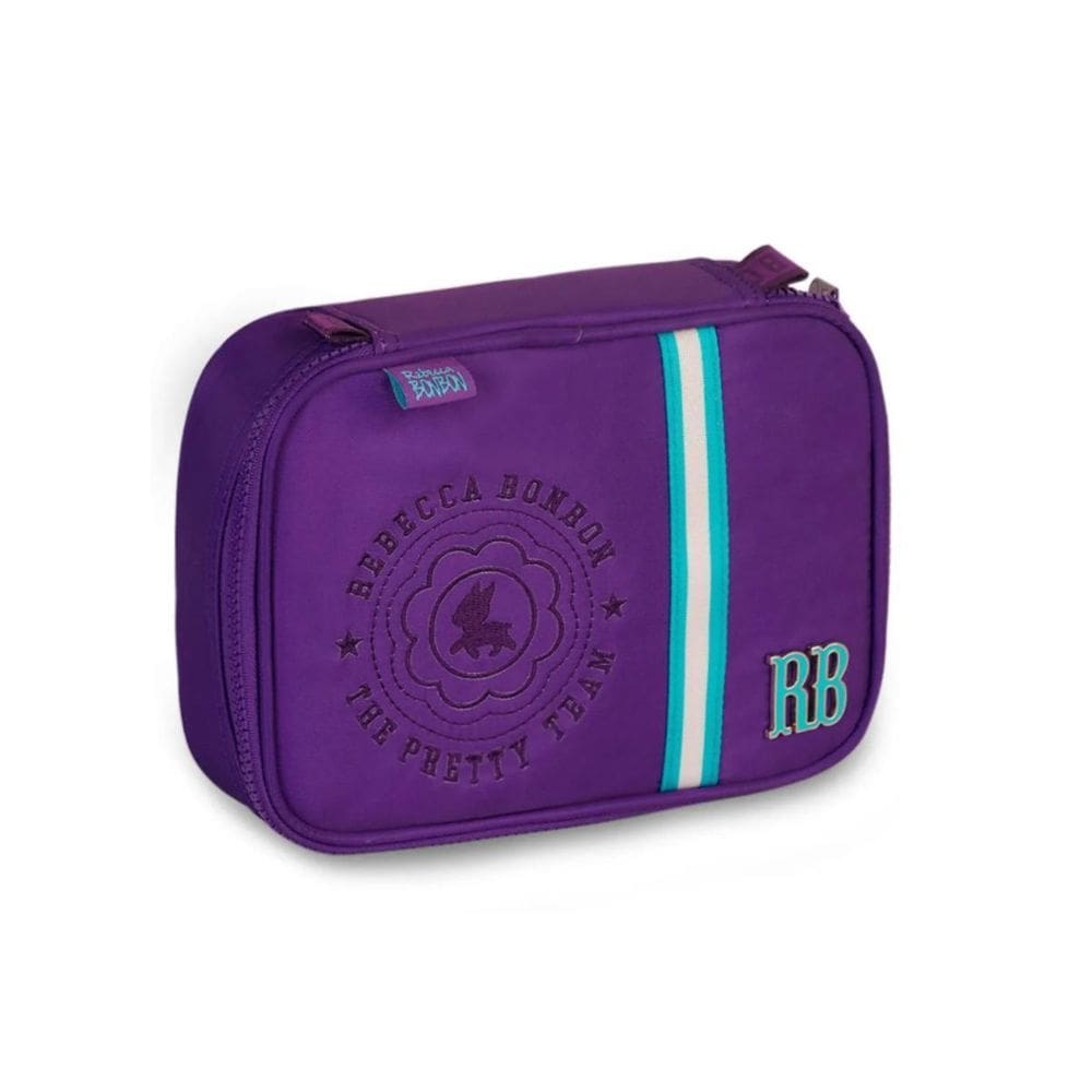 Estojo Rebecca Bonbon Box Roxo 36 Elásticos Juvenil Escolar