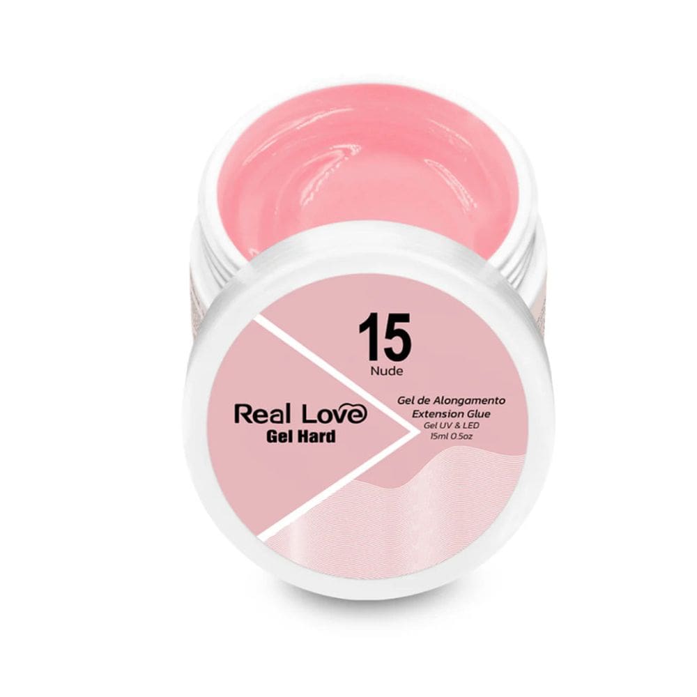 Gel De Alongamento Reconstrutor Hard 15 Nude Real Love 15ml