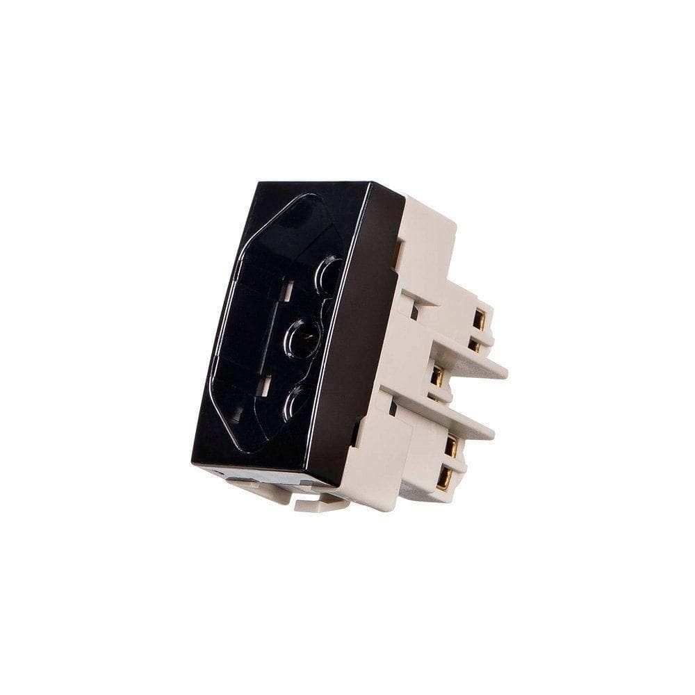 Módulo Tomada Margirius Sleek 2p+t 20A Preto Ebony