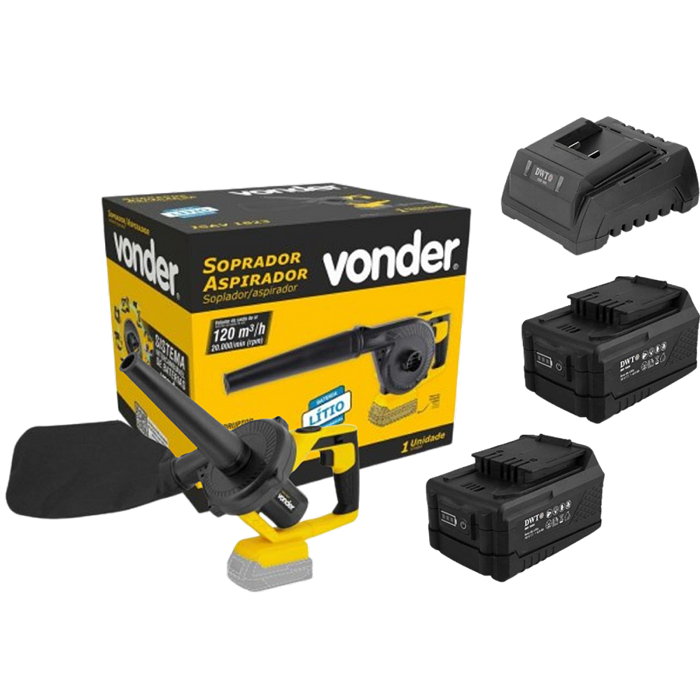 Soprador e Aspirador ISAV 1823 Vonder + 2 Baterias 2Ah DWT