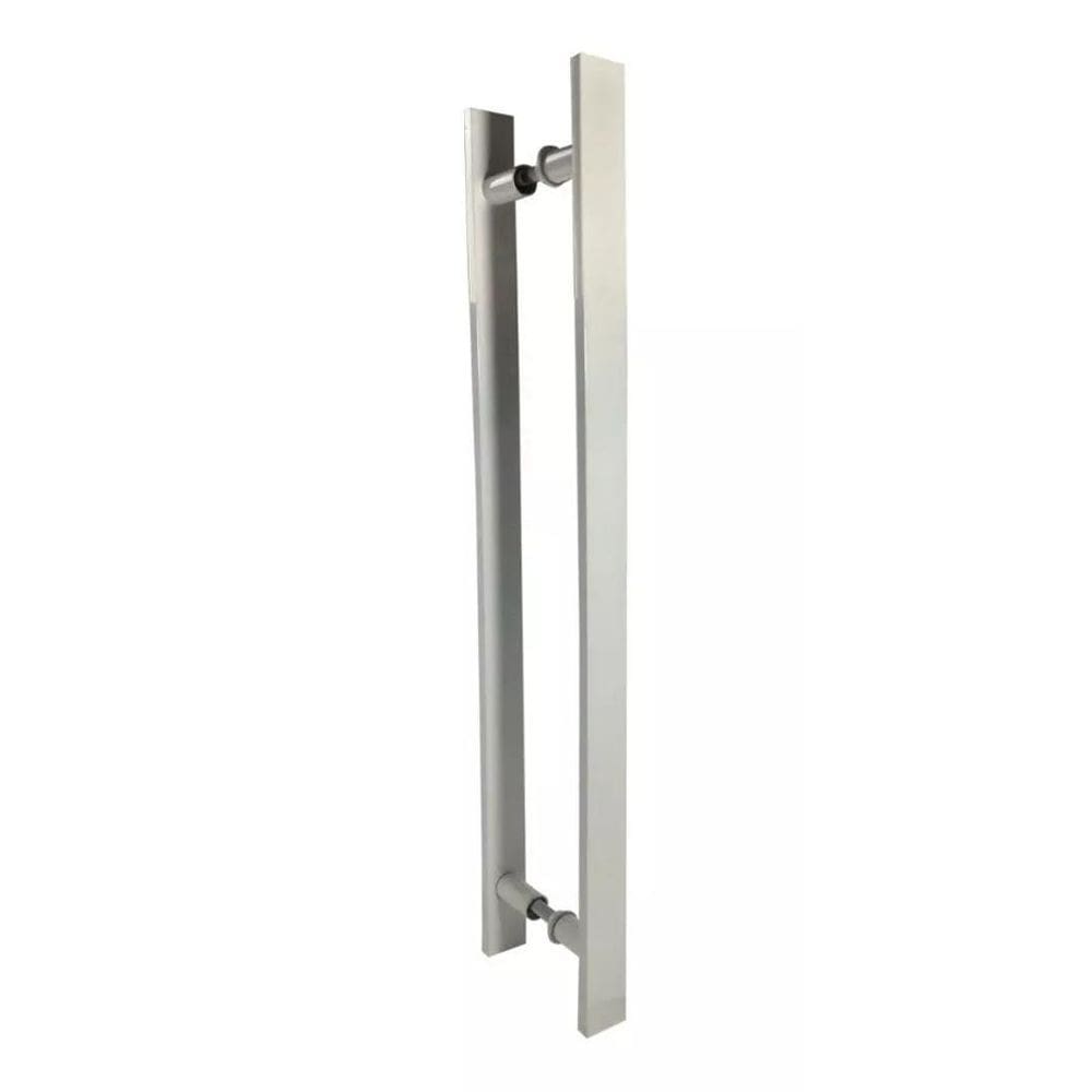 Puxador Para Portas Madeira / Vidro Alumínio Branco - 60 Cm