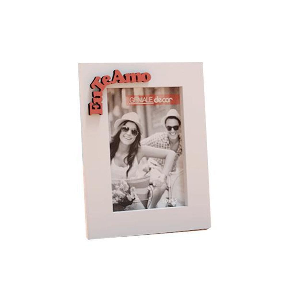 Porta Retrato 10X15 Eu Te Amo Geniale V01 Branco
