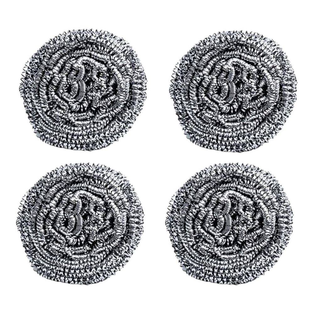 Kit 08 Esponja De Aço Metálica Para Limpeza Pesada Multiuso