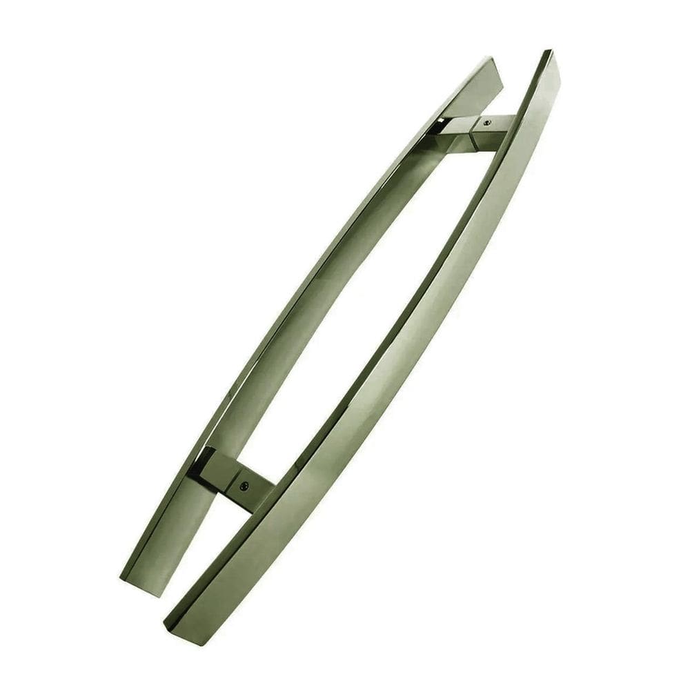 Puxador Porta Pivotante Inox Bronze Curvo Italy - 40 Cm