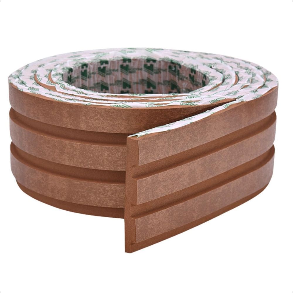 5Mt Painel Ripado Laminado Autocolante Flexível Bronze