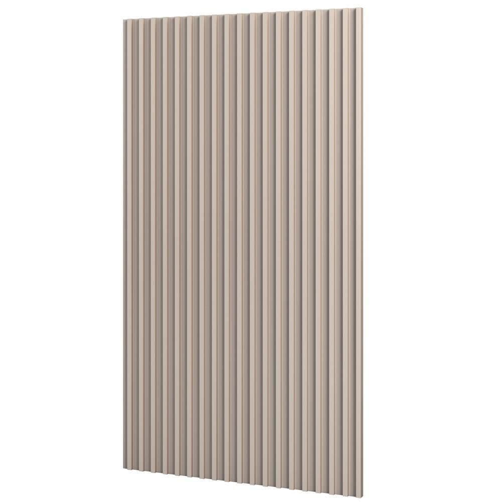 Painel Ripado De Madeira Para Sala Quarto 134x250cm Bairon D03 Fendi - Lyam Decor