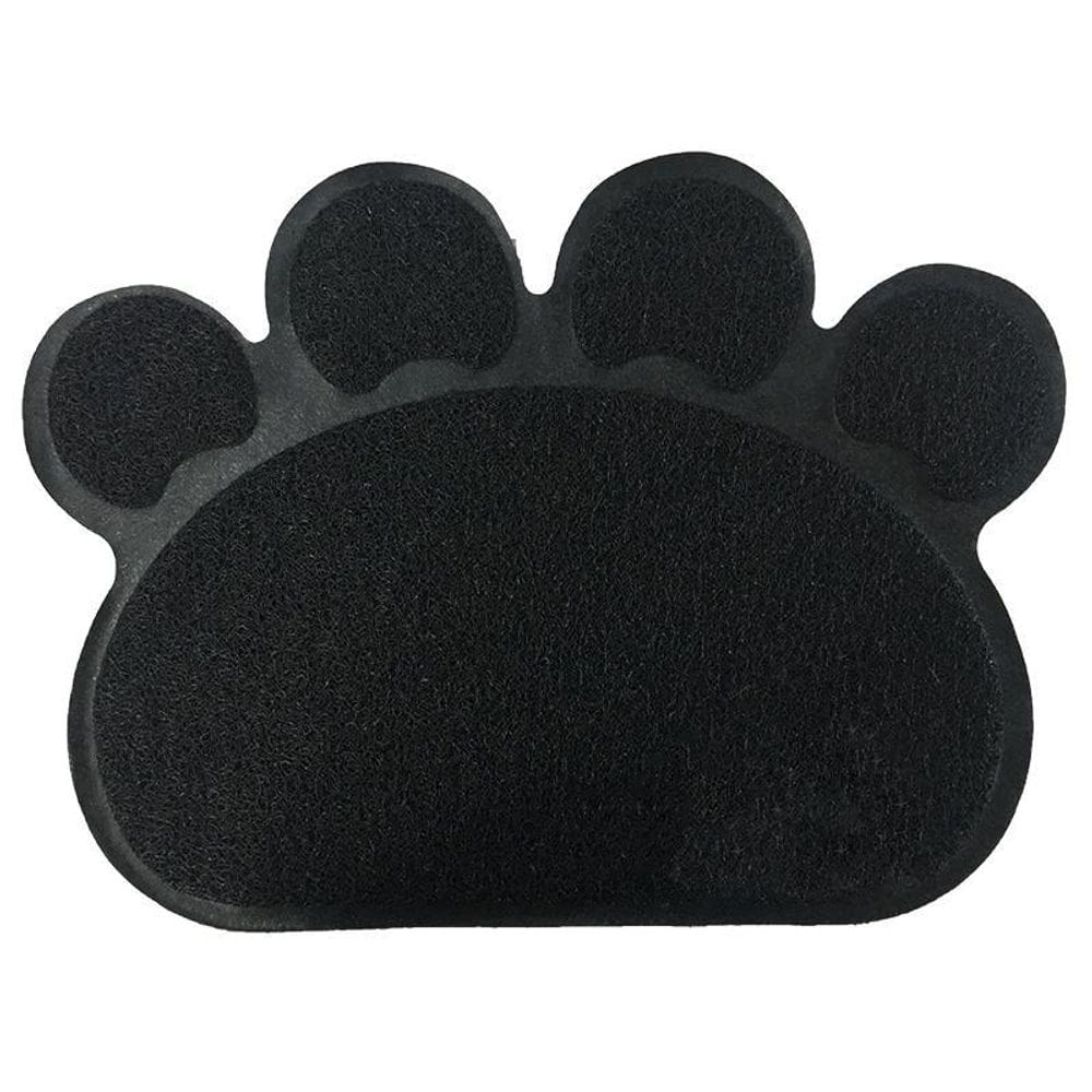 Tapete Pet Pata 46X60Cm Vinílico Preto
