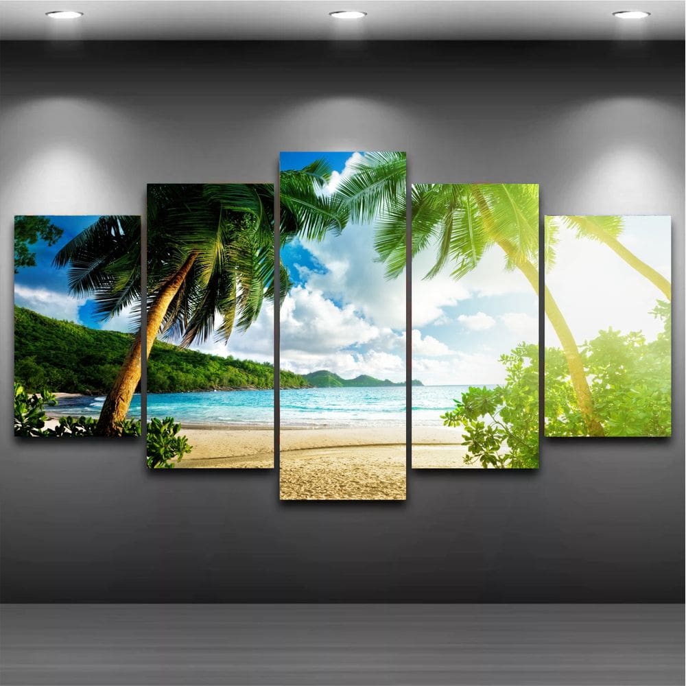 Quadros Decorativos 120x70 cm - 05 Peças - Vinil Fosco
