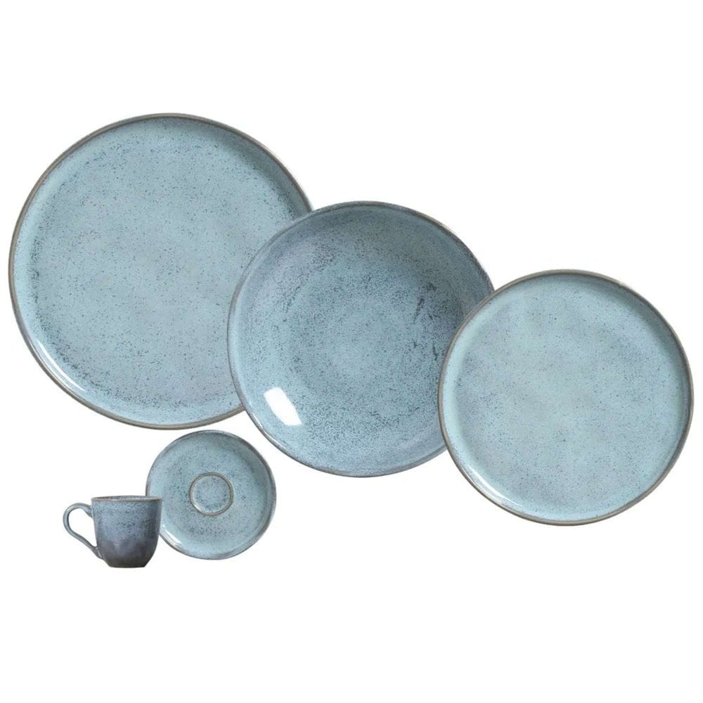 Aparelho de Jantar com 30 Peças Stoneware Bio Breeze - Porto Brasil