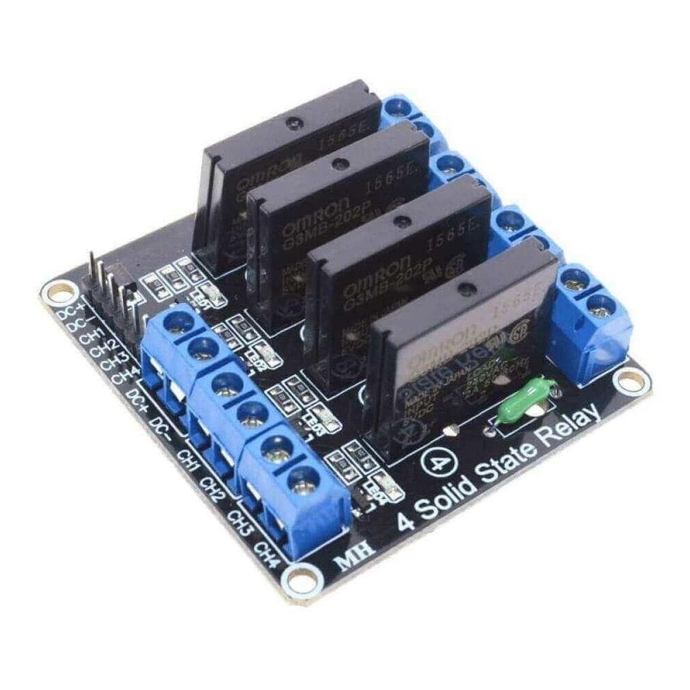 Módulo Rele De Estado Solido Ssr - 4 Canal 5V / 2A