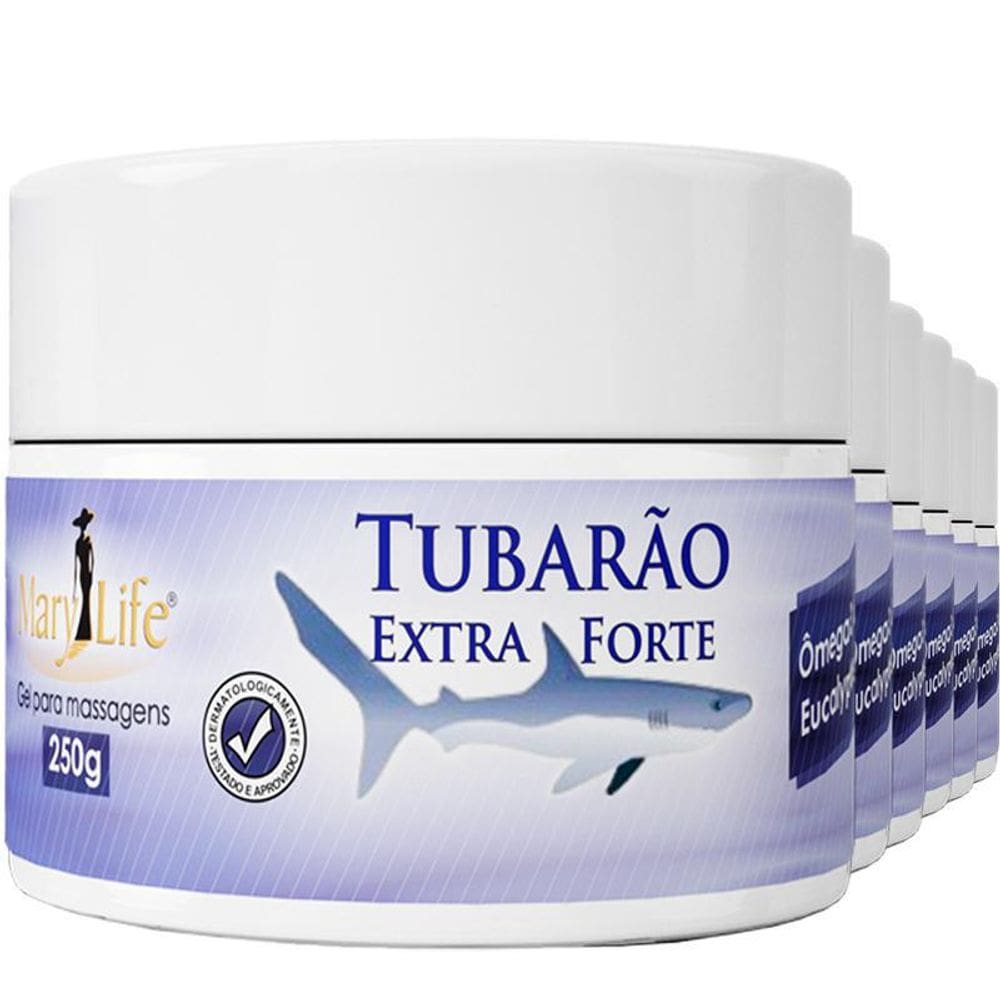 Gel Massageador Extra Forte Tubarão 6x250g Mary Life