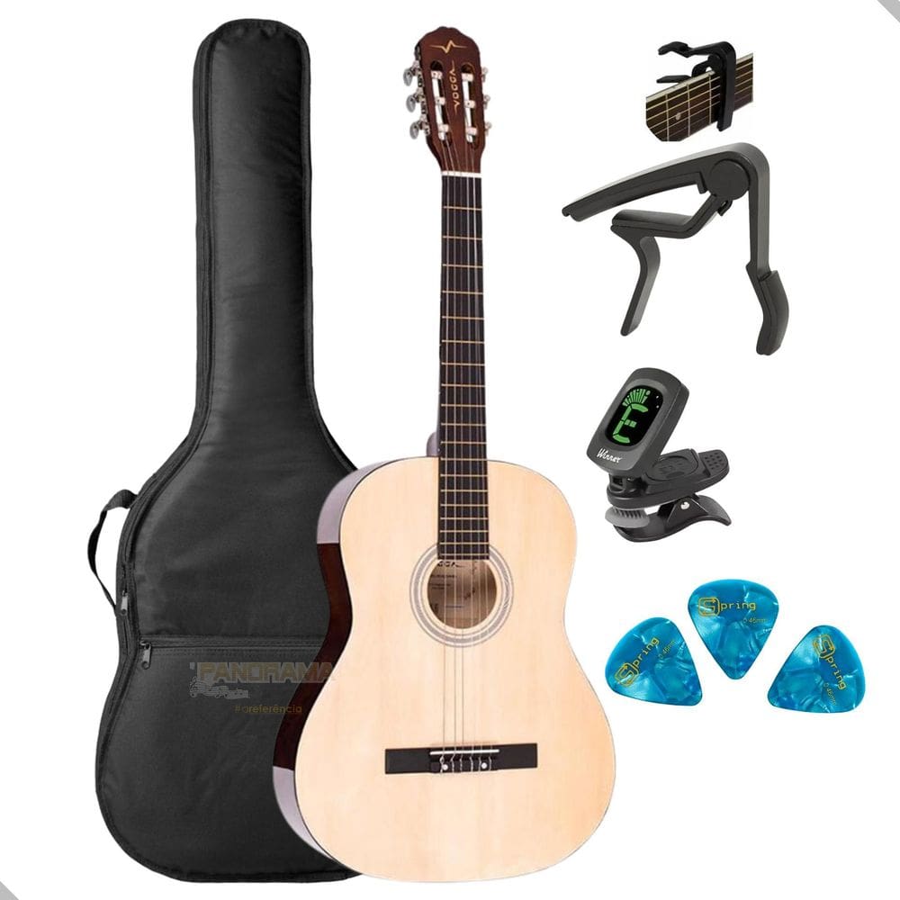 Violão Clássico Acústico 39 - Tampo de Linden - Nylon + Capa