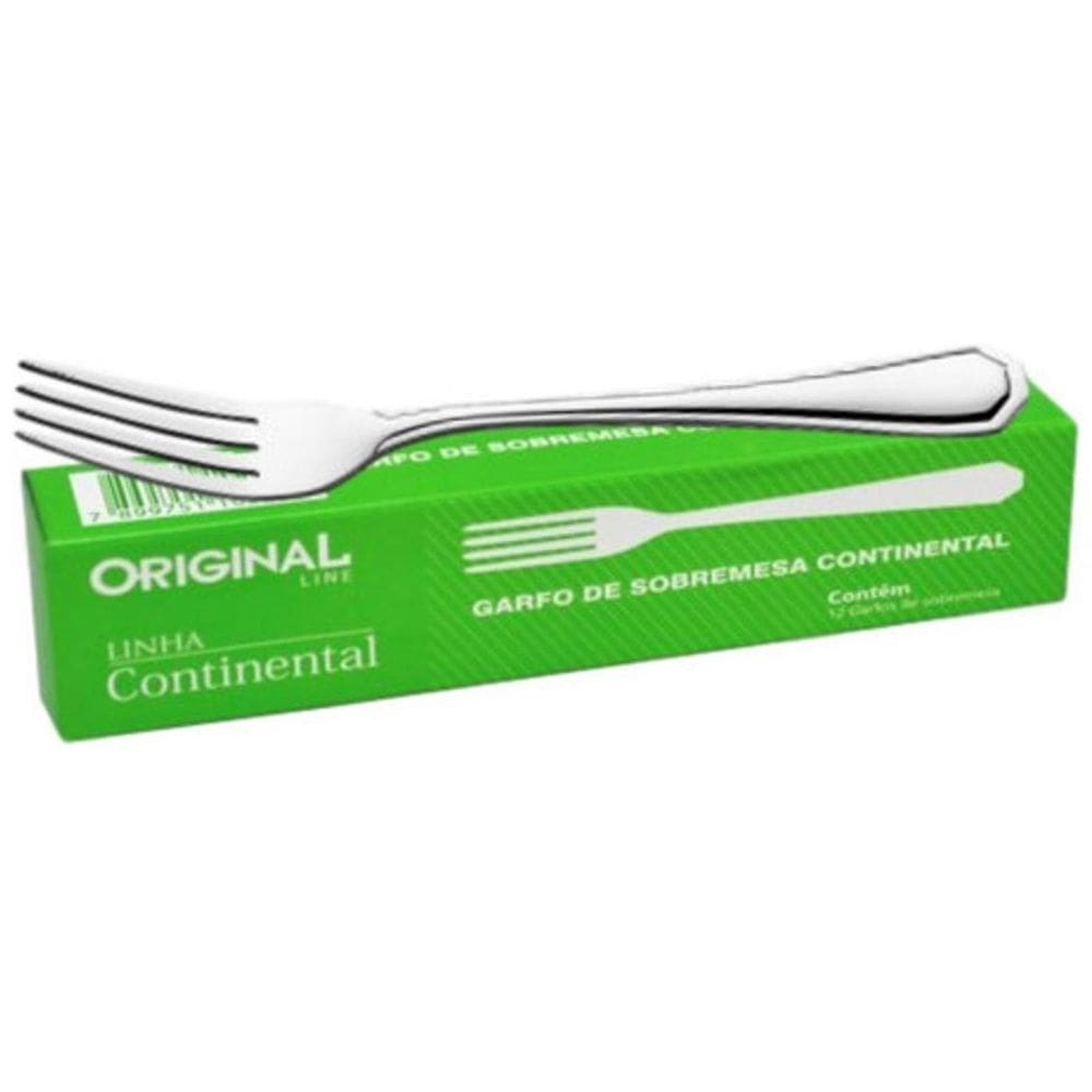 Garfo De Sobremesa Continental Kit Com 12 Und