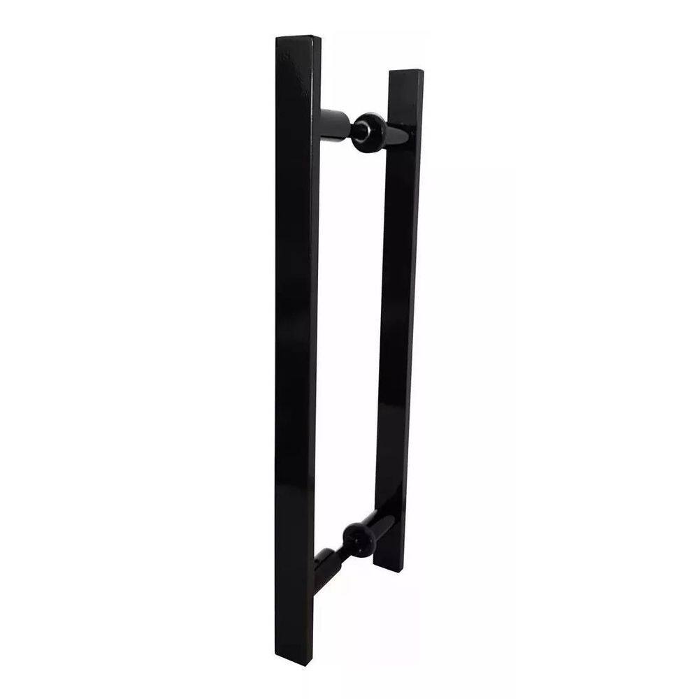 Puxador Para Portas Madeira / Vidro Alumínio Preto - 100 Cm