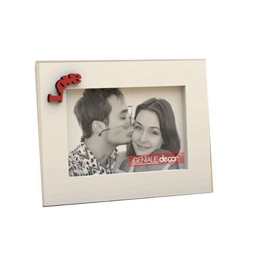 Porta Retrato 10X15 Love Geniale H15 Branco