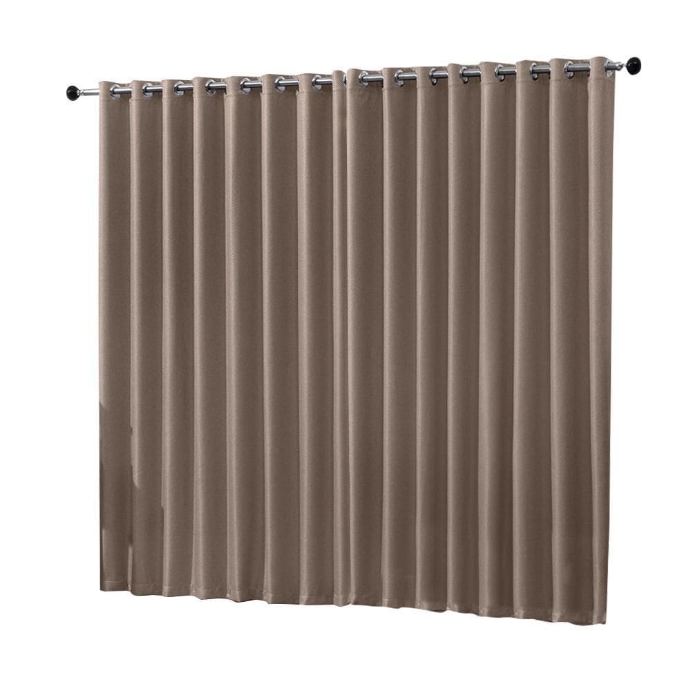 Cortina Blackout Tecido 5,00 X 2,80 Sala Corta Luz Caqui