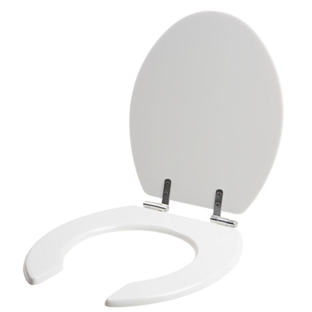 Assento Poliéster Laminado Oval Acesso Plus Branco Celite