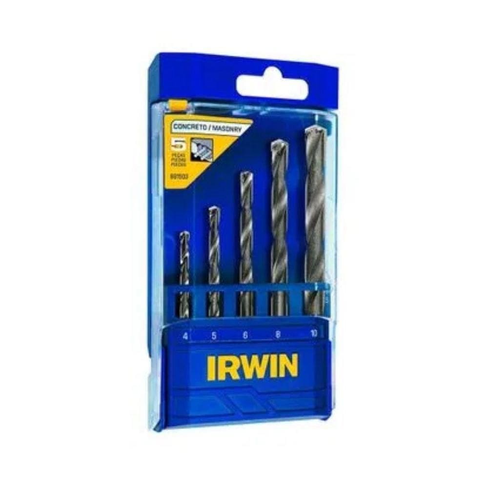 Conjunto Broca Videa 4 A 10Mm Com 05 Peças Irwin